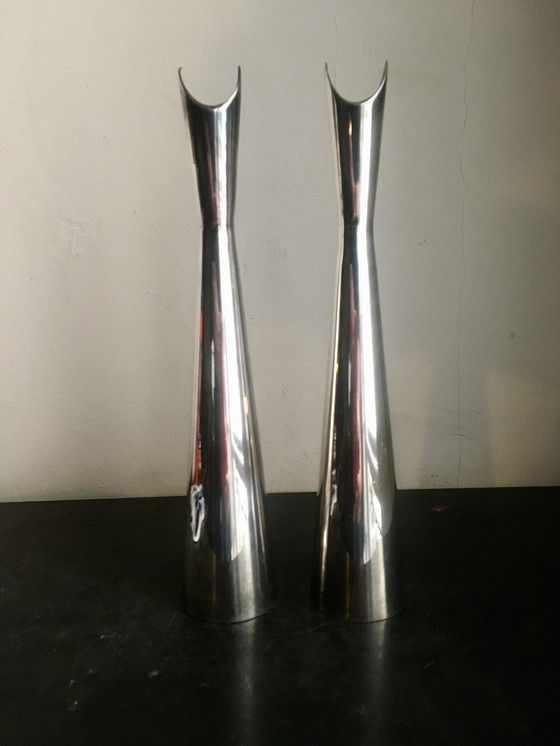 Image 1 of Art Deco vases Lino Sabattini Cardinale Maison Christofle