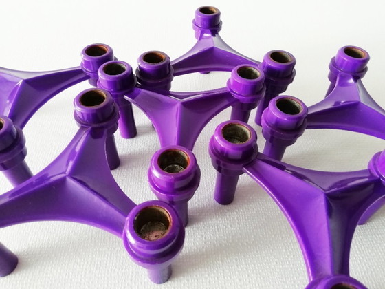 Image 1 of Set portacandele viola stile BMF Nagel