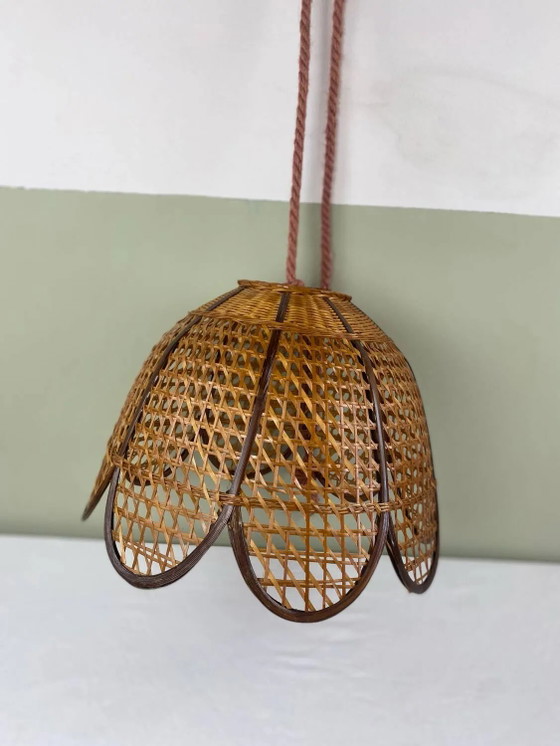 Vintage wicker pendant light – Pendant lamps, Rattan (photo 11 of 17)
