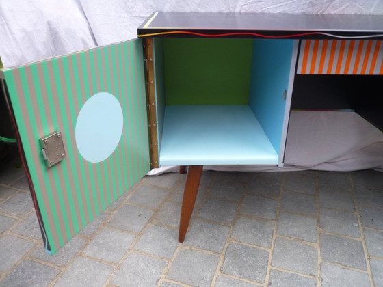 Image 1 of Scrivania vintage colorata