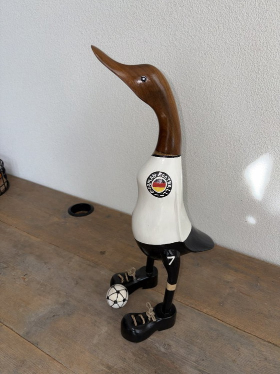 Anatra da calcio in legno fatta a mano | Oggetto decorativo | 43 cm – Oggetti decorativi (photo 5 of 8)