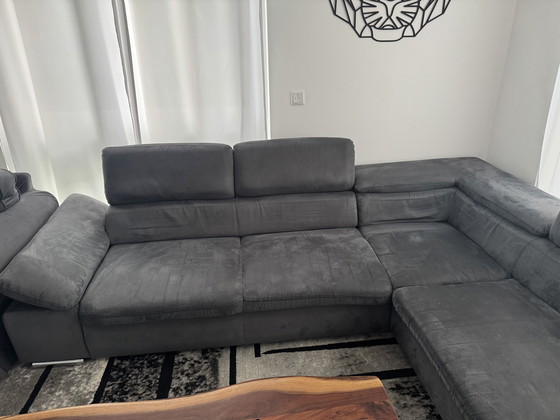 Image 1 of Canapé d'angle anthracite – excellent état