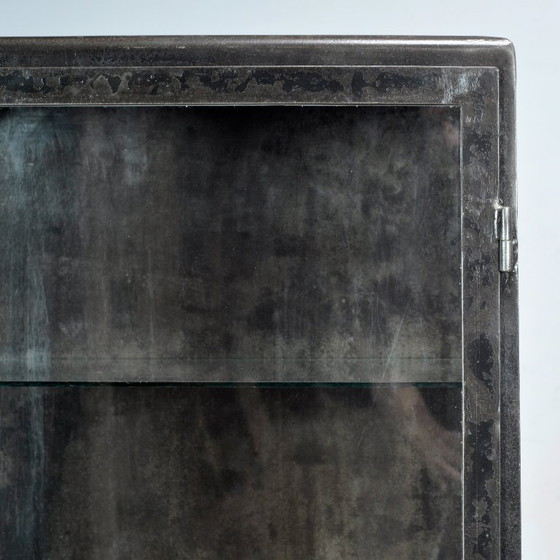 Image 1 of Armoire à pharmacie en fer poli, années 1920