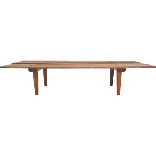 Jardinière vintage en bois, Tchécoslovaquie 1960