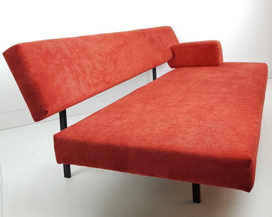 Image 1 of Gijs van der Sluis vintage | Divano letto Gispen | divano rosso pietra appena rivestito
