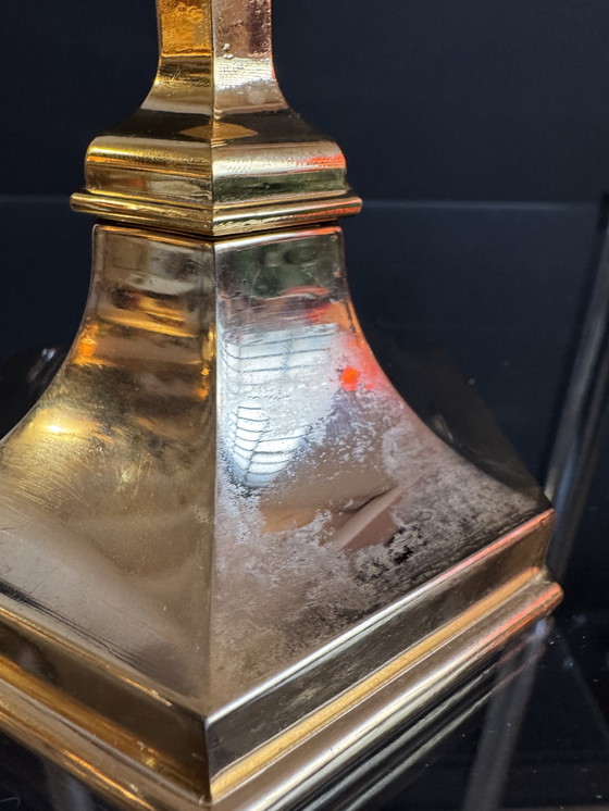 Image 1 of Candeliere Nagel placcato oro degli anni '70