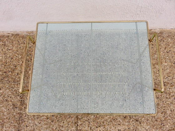Beistelltisch, Vinyl-Aufbewahrung im Mathieu Mategot Stil, 1960 – Beistelltische, Metall (photo 9 of 9)