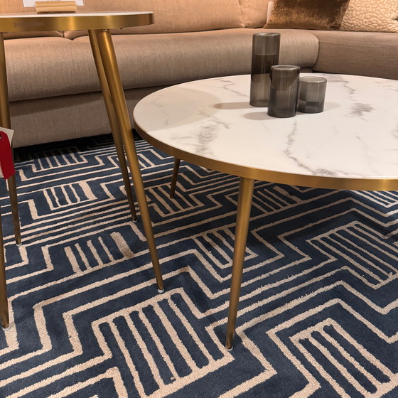 Image 1 of Pols Potten Couchtisch aus weißem Marmor (2er-Set)