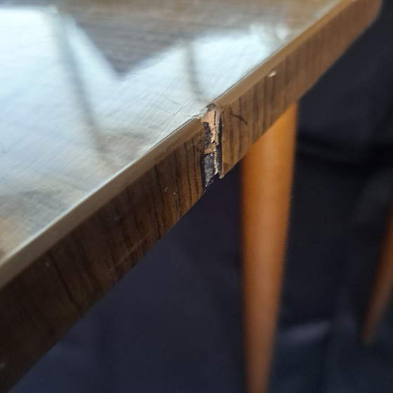 Image 1 of Vintage Set Side Tables - Mid - Century Wood Veneer (1960s)