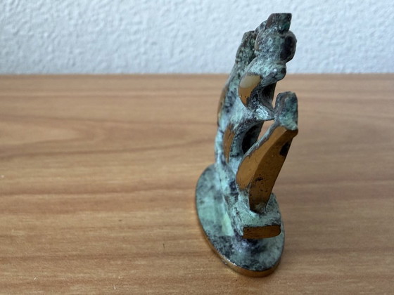 Image 1 of Objet unique de Walter Bosse. Navire des années 1950.