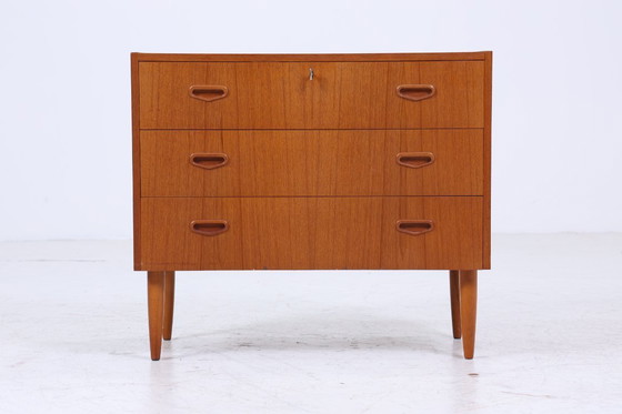 Image 1 of Vintage teakhouten ladekast | Mid Century ladekast | houten opbergmeubel 60s 70s #05-51