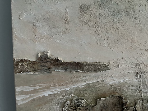 Image 1 of Twee abstracte schilderijen van 190 cm x 40 cm