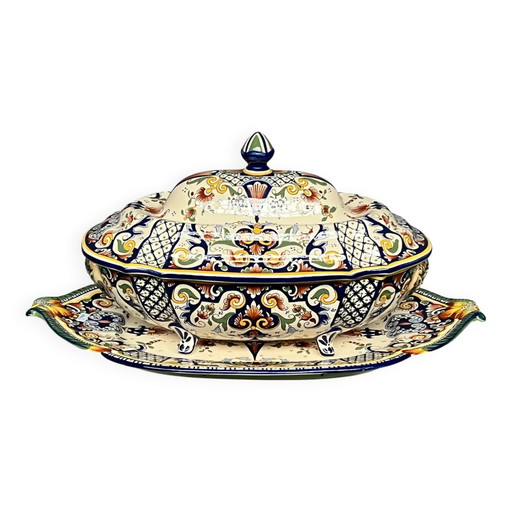 Rouen. Terrine. – servies, Porcelain