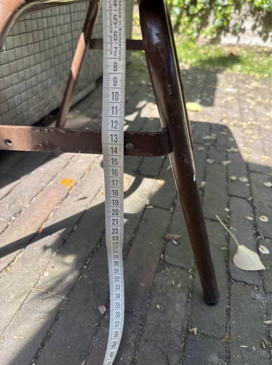 Image 1 of Retro schoolbankje met bijpassend stoeltje