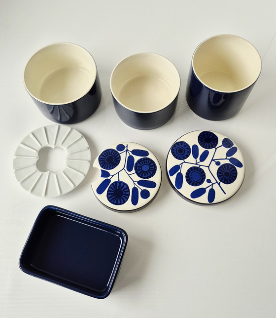 Image 1 of Melitta Service Stockholm blue + cobalt flower 56 pieces