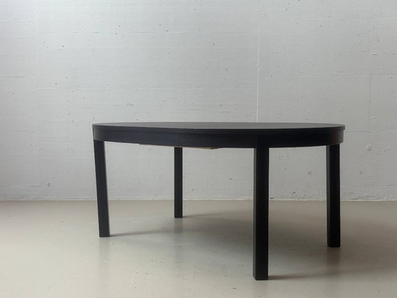 IKEA BJURSTA extendable dining table in black-brown – Wood (photo 13 of 14)