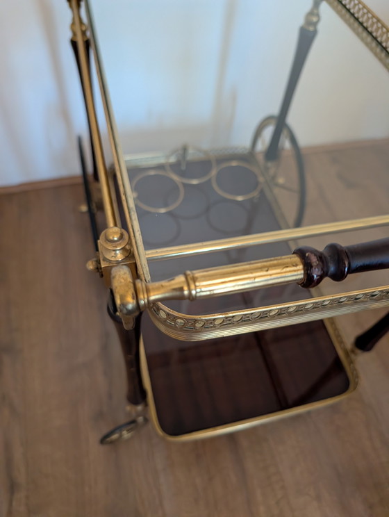 Image 1 of Serveer wagen Maison Jansen jaren 40-50