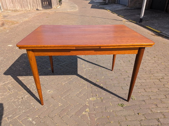 Image 1 of Vintage Danish Teak Dining Table – Extendable – 1960s Mid-Century