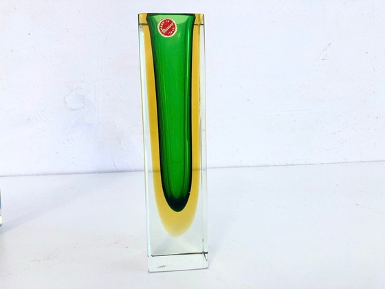 Image 1 of 3 Italian Sommerso vases made of Murano glass by Flavio Poli, 1960s design
