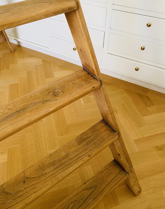 Image 1 of Vintage High Wooden Staircase