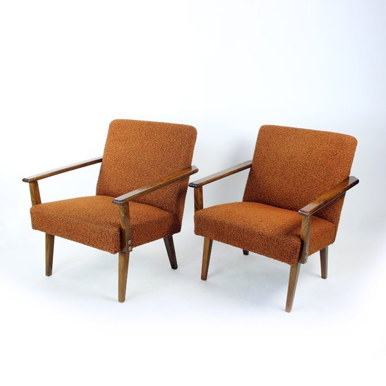 Image 1 of Par de sillones de estilo moderno de mediados de siglo, fabricados por Tatra en Checoslovaquia en la década de 1960.