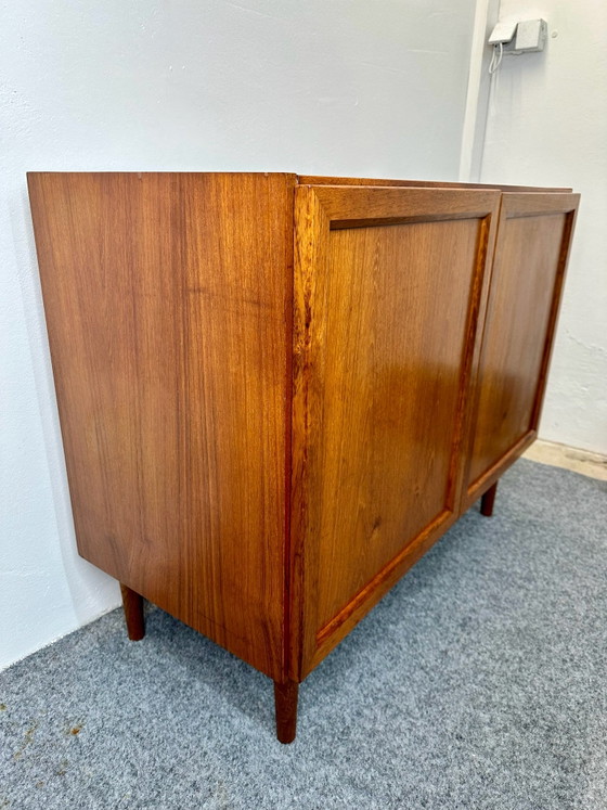 Buffet bas en teck design danois Mid Century, années 50 60 Vintage, Bois, Marron (photo 10 sur 11)