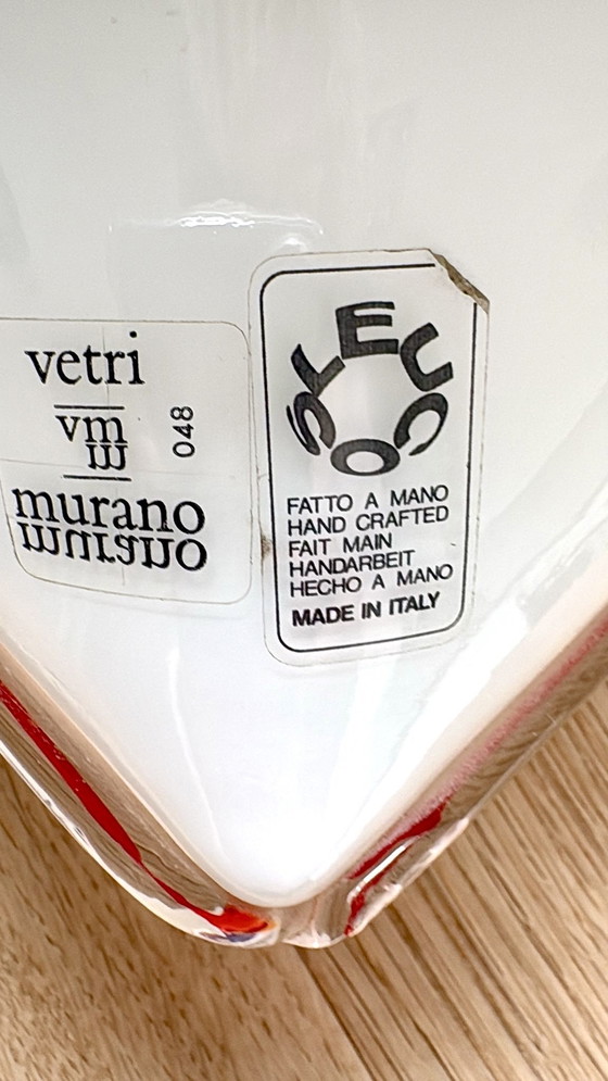 Image 1 of Vintage Murano glass ceiling lamp / wall lamp