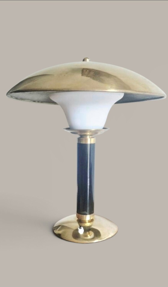 JUMO Grand Luxe Lamp - Brass And Plexiglas - 1960s – Table lamps, Metal (photo 9 of 15)
