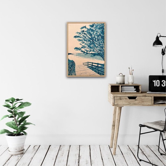 Image 1 of Tinte auf 400g Kraftpapier.  Format 70x50cm