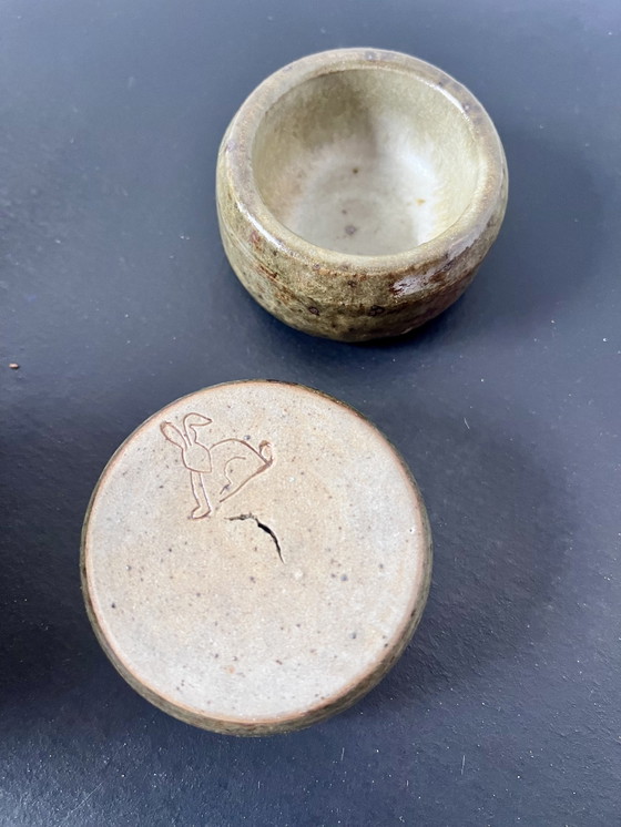 Image 1 of Pyrité steengoed servies, La Borne, 1970