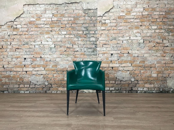 2x Matteo Grassi Vela – Grün Anthrazit Leder | Franco Poli – Sessel, Leather (photo 2 of 13)