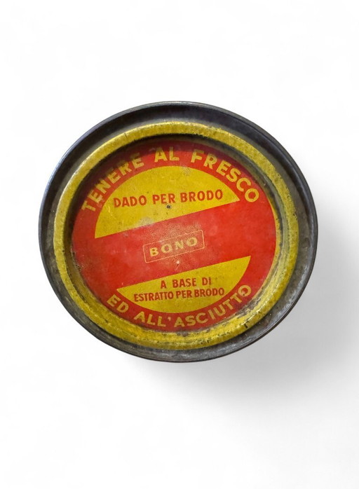 Antica latta 500 dadi brodo Maggi anni '60 