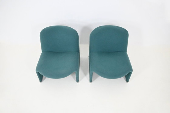 Chaises Alky par Giancarlo Piretti pour Anonima Castelli, 1970s, Set de 2 – Fauteuils, Textile, Aluminium (photo 7 of 11)