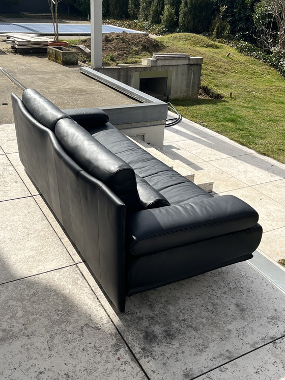 Image 1 of ROLF BENZ 6500 de klassieke driezitter in zwart leder