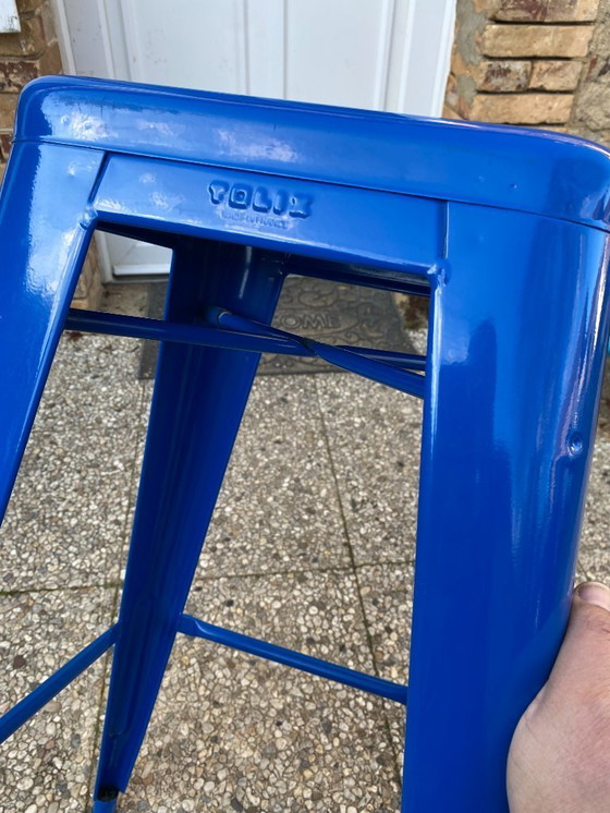 Image 1 of TOLINE H75 stapelbare industriële barkruk, blauw