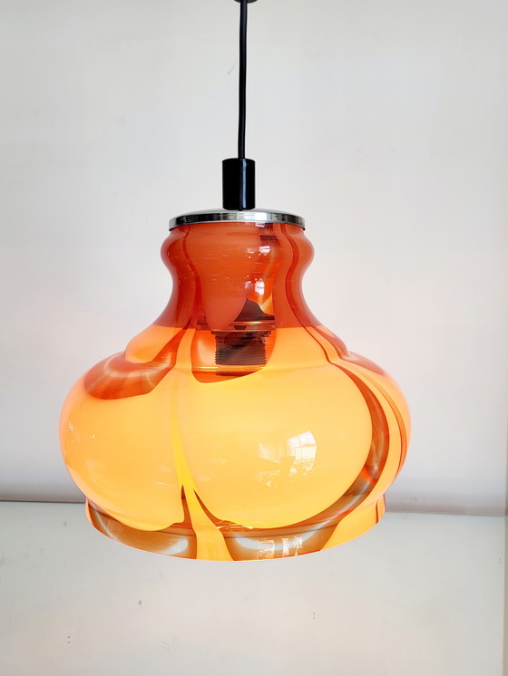 Image 1 of Murano glazen vintage hanglamp, Carlo Nason, Italy, jaren 1960