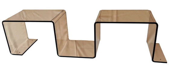 Image 1 of Etagère "serpent" en altuglas par Michel Dumas, France années 70