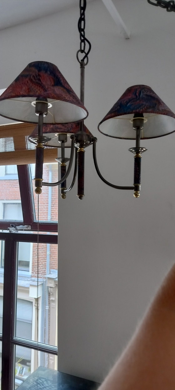 Image 1 of Vintage retro jaren 80 design kroonluchter