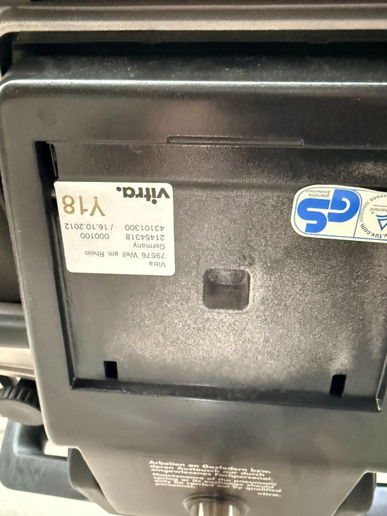 Image 1 of Sedia da ufficio Vitra ID Trim in pelle nera