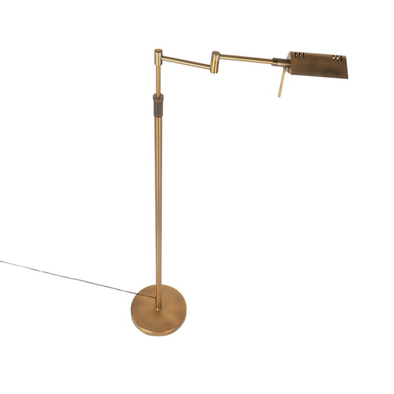 Lampadaire Vintage Design Bronze avec LED et Variateur Tactile – Métal (photo 8 of 13)