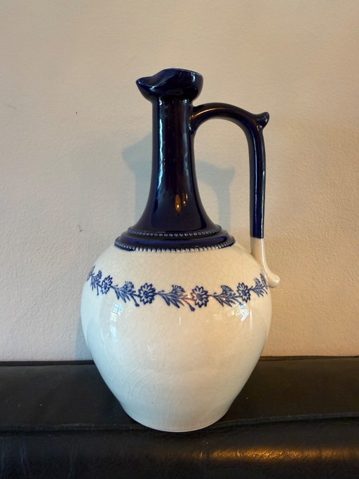 Carafe / Pichet Antique Saint-Uze, France – Terre D'Acier (ca. 1880-1920) – glazen karaffen, Ceramic