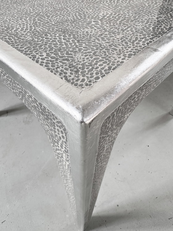 Midcentury Vietnamese Eggshell Lacquer Table – Dining tables, Silver, Wood (photo 2 of 15)