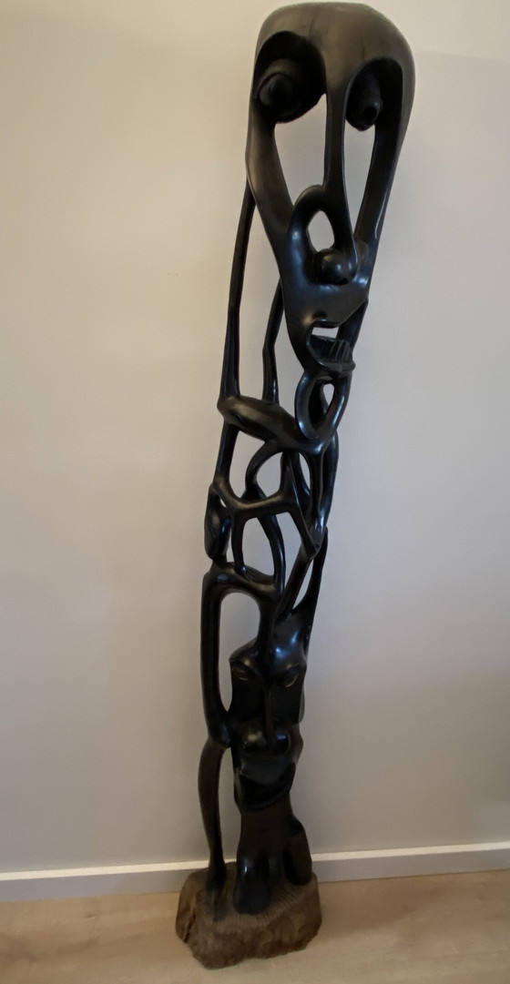 Image 1 of African ebony statue - Tanzanian woodcarving