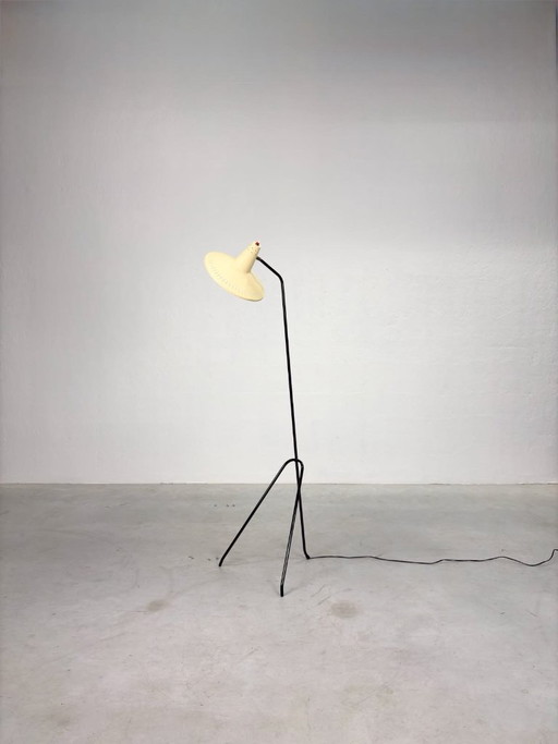 Vintage-Stehlampe im holländischen Design mit Grashüpfermotiv