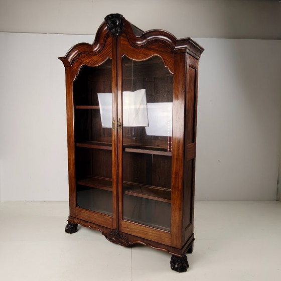 Image 1 of Librería/vitrina holandesa del siglo XVIII, circa 1760-1780