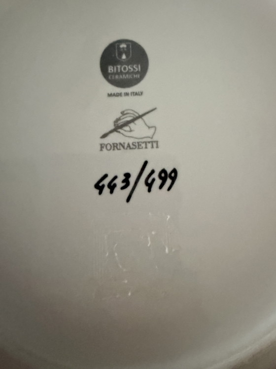 Image 1 of Tema e variazioni fornasetti xBitossi Ceramiche limited edition 443/499