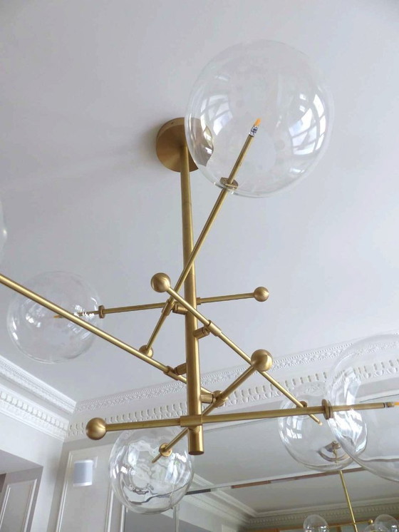 Image 1 of Sospensione in ottone e vetro borosilicato "RD15 6 ARMS" design Schwung