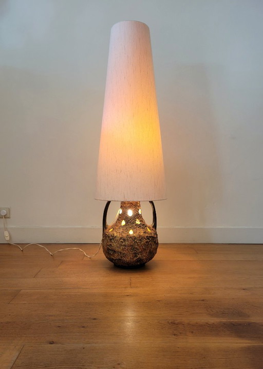 Vintage ceramic Fat Lava floor lamp from 1960