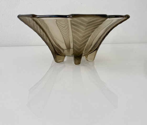 Image 1 of Plato de cristal Art Déco de 1930, modelo Athena, empresa Walther&Sohne