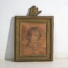Antique pencil portrait in gilded frame – Central Europe, circa 1840 – Paintings & Drawings, Paper, Wood (photo 9 of 40)